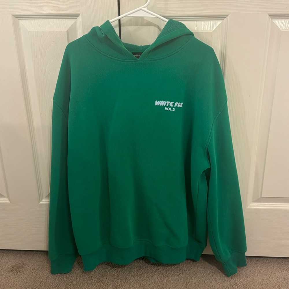 White fox hoodie